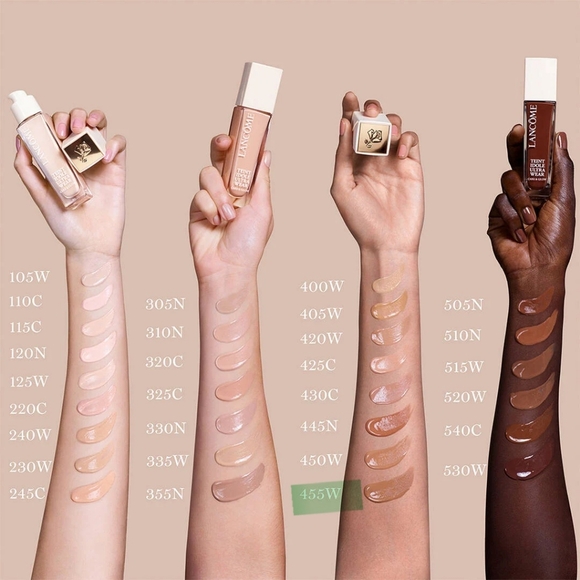 Lancome Teint Idole Ultra Wear Care & Glow Serum Foundation Spf 27 455W New - Picture 4 of 10